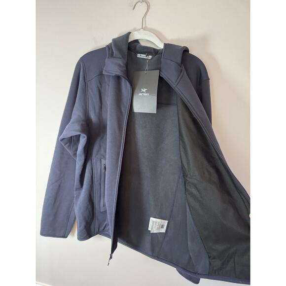 Arc'teryx Kyanite Hoody Full Zip Men's Size Medium Black Sapphire (navy Blue)NWT - Picture 16 of 16